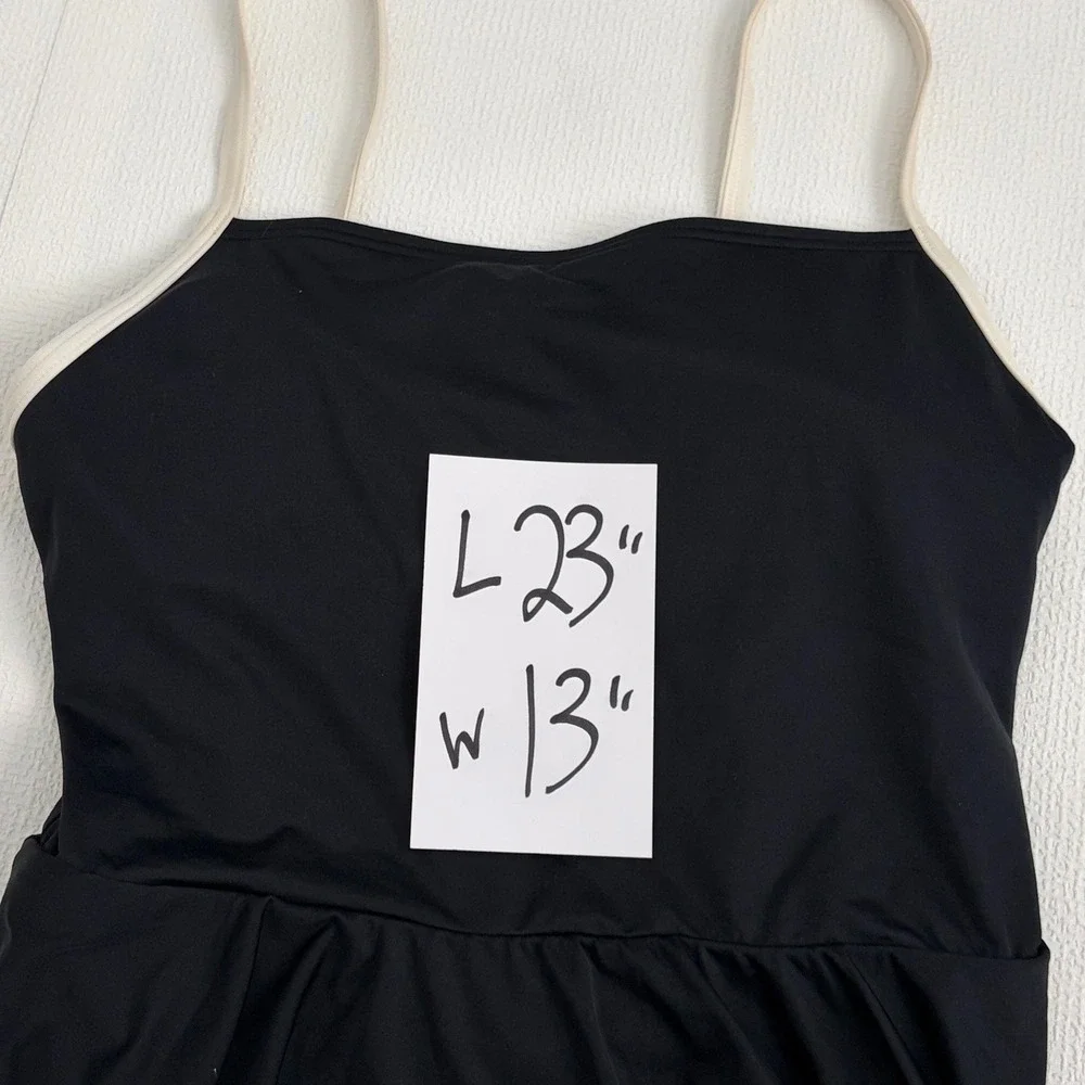 Kate Spade Swim Dress Bow Back One Piece Size M Black